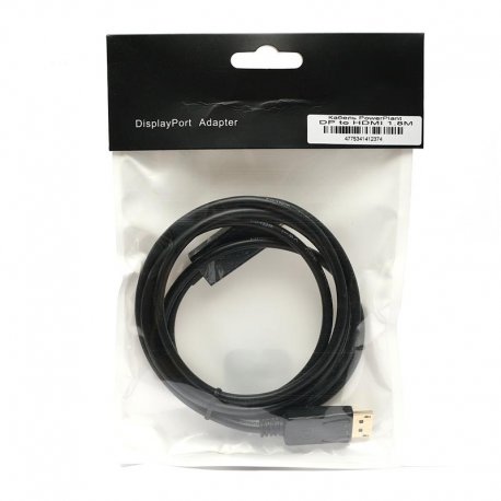 Кабель PowerPlant DisplayPort-HDMI, 1.8м, Black (KD00AS1237)