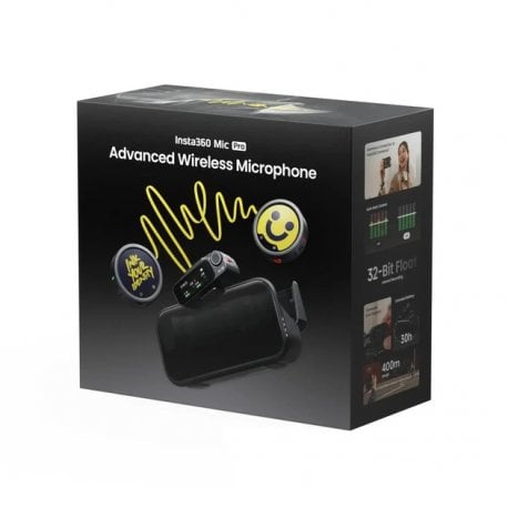 Мікрофонна радіосистема Insta360 Mic Pro (2TX+1RX) Black