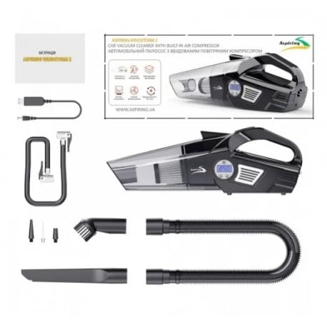 Автомобільний пилосос Aspiring Windstorm 2 with inflator 2 in 1 (WIN3090W)