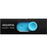 Флеш накопитель USB Adata UV320 32GB USB 3.1 Black-Blue (AUV320-32G-RBKBL)