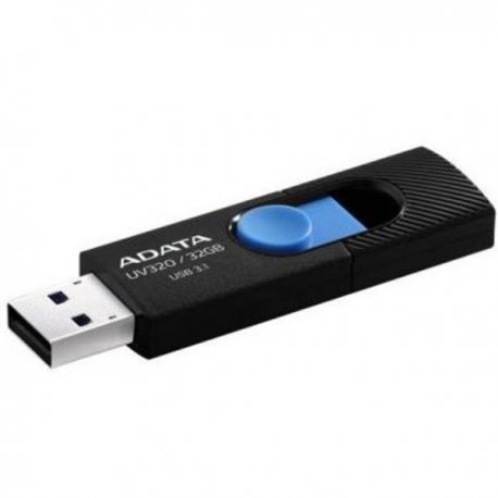 Флеш накопитель USB Adata UV320 32GB USB 3.1 Black-Blue (AUV320-32G-RBKBL)
