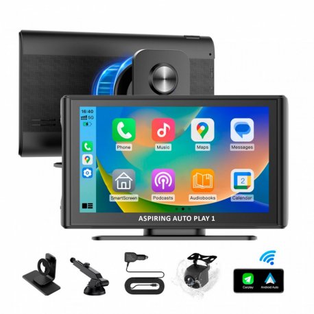 Автомонітор Aspiring Auto Play 1 Magnet CarPlay Android Auto (LX-BT701)