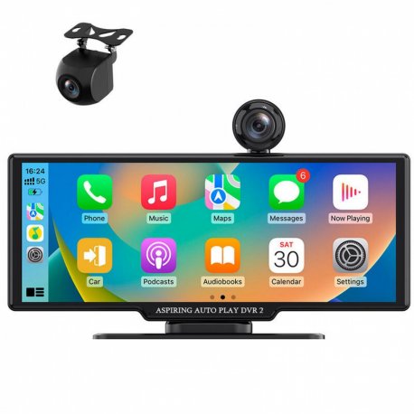 Автомонітор Aspiring Auto Play DVR 2 Magnet CarPlay Android auto (DVR-S802)