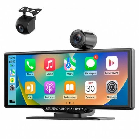 Автомонітор Aspiring Auto Play DVR 2 Magnet CarPlay Android auto (DVR-S802)