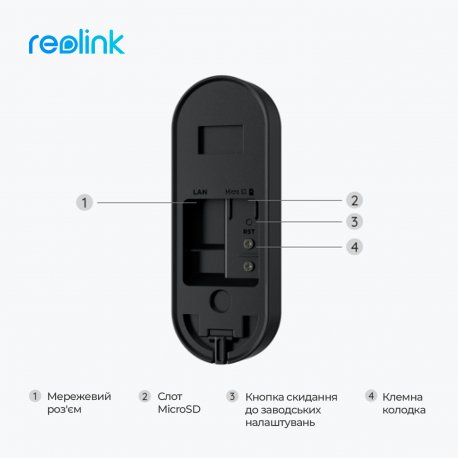 Відеодзвінок Reolink D340W (Video Doorbell Wi-Fi)