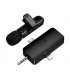 Мікрофон-петличка Hoco L20 Fair wireless microphone Type-C/Lightning/3.5mm Black