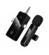 Мікрофон-петличка Hoco L20 Fair wireless microphone Type-C/Lightning/3.5mm Black