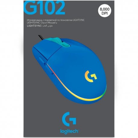 Миша ігрова Logitech G102 Lightsync Blue (L910-005801)