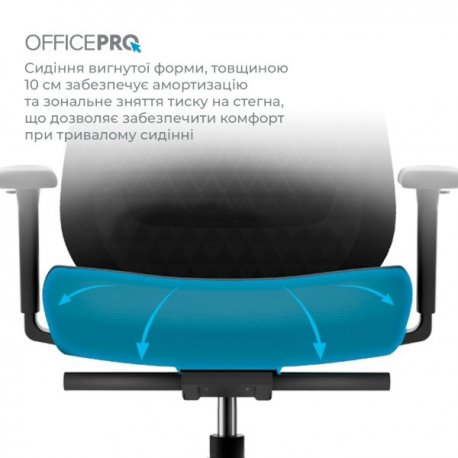 Офісне крісло OfficePro C640B Omnis Black (OC640B)