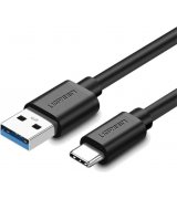 Кабель Ugreen US184 USB 3.0 to USB Type-C Male (2m) Black (20884)