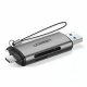 Кардидер Ugreen CM185 USB-C + USB для TF/SD 3.0 Card Reader Gray (50706) Кардидер Ugreen CM185 USB-C + USB для TF/SD 3.0 Card Reader Gray (50706)