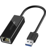 Перехідник Ugreen CR111 USB 3.0 Gigabit Ethernet Black (20256)