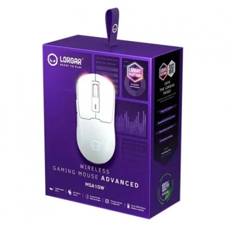 Бездротова миша ігрова Lorgar MSA10W White (LRG-MSA10W-WH)