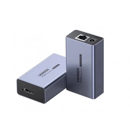 Переходник Ugreen CM609 HDMI Over Ethernet Extender 50m Gray (90811EU)