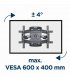 Кронштейн Gembird VESA 600х400 (WM-75ST-01)