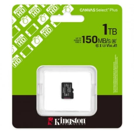 Карта памяти Kingston MicroSDXC 1TB Canvas Select Plus Gen3 150MB/s A1 (SDCS3/1TBSP)