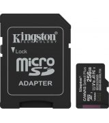 Карта пам'яті Kingston MicroSDXC 256GB Canvas Select Plus Gen3 150MB/s A10 + SD-адаптер (SDCS3/256GB)