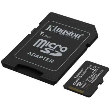 Карта памяти Kingston MicroSDXC 1TB Canvas Select Plus Gen3 150MB/s A1+SD-адаптер (SDCS3/1TB)