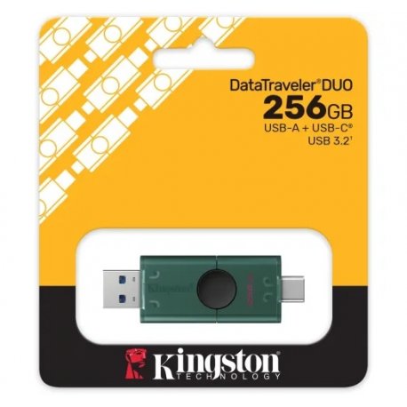 Флеш накопитель USB Kingston DT DuoG2 256GB USB-A + USB-C 3.2 Gen 1 (DTDEG2/256GB)