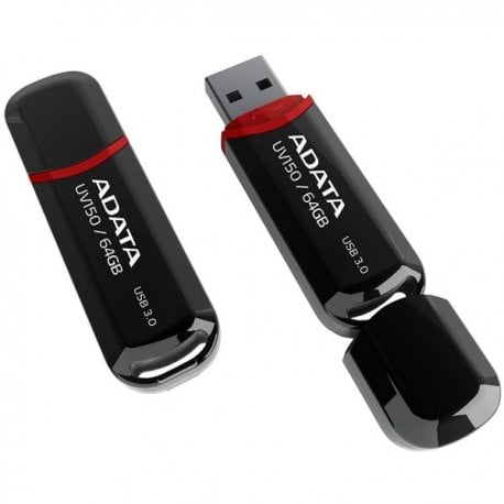 Флеш накопитель Adata 64GB UV150 USB 3.0 Black (AUV150-64G-RBK)