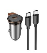 Автомобильное зарядное устройство Hoco NZ16 Gray (6942007644716)