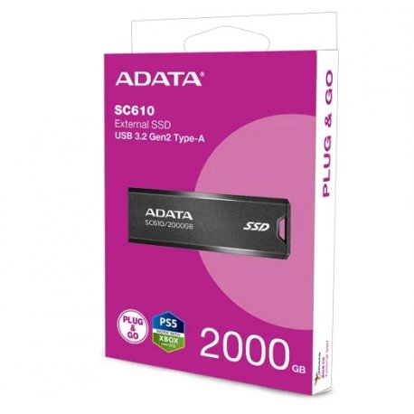 Портативний SSD ADATA SC610 2TB USB 3.2 Gen 2 (SC610-2000G-CBK/RD)