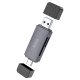 Кардидер Hoco HB45 Metal Gray (6942007620529) Кардидер Hoco HB45 Metal Gray (6942007620529)