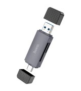 Кардрідер Hoco HB45 Metal Gray (6942007620529)