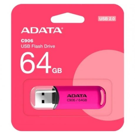 Флеш накопитель USB ADATA 64GB C906 USB 2.0 Purple Pink (AC906-64G-RPP)