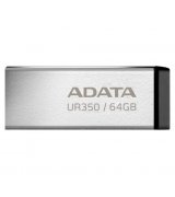 Флеш накопитель ADATA 64GB UR 350 USB 3.2 Silver/Black (UR350-64G-RSR/BK)
