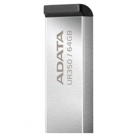 Флеш накопитель ADATA 64GB UR 350 USB 3.2 Silver/Black (UR350-64G-RSR/BK)