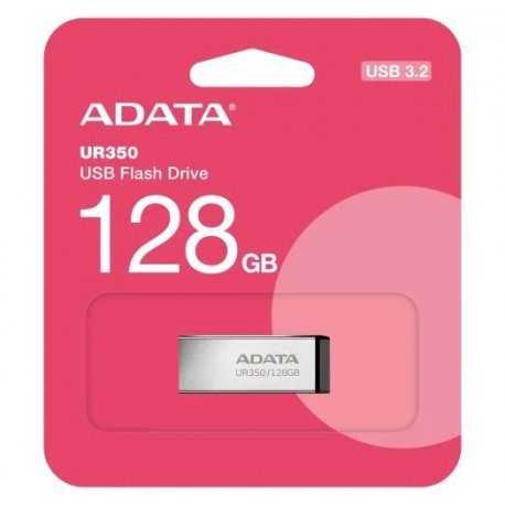 Флеш накопитель ADATA 128GB UR 350 USB 3.2 Silver/Black (UR350-128G-RSR/BK)