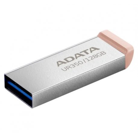 Флеш накопитель ADATA 128GB UR 350 USB 3.2 Silver/Beige (UR350-128G-RSR/BG)