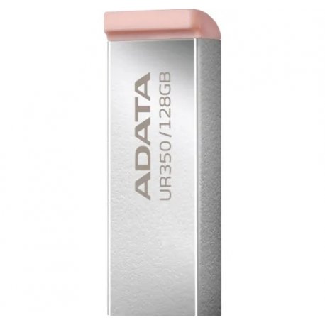 Флеш накопитель ADATA 128GB UR 350 USB 3.2 Silver/Beige (UR350-128G-RSR/BG)