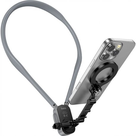 Держатель на шею Hoco K31 Campo Black/ Gray (6942007664646)