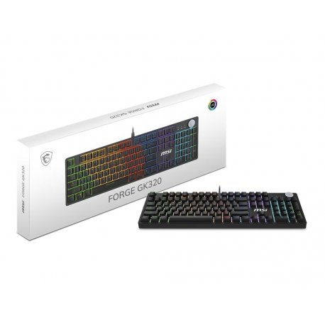 Клавиатура игровая MSI FORGE GK320 Black (FORGE GK320 RED UA)