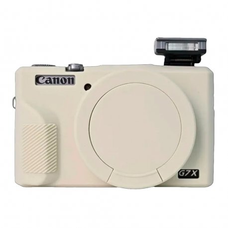 Чехол для камеры Canon G7X Mark 3 Silicone Case Cream White