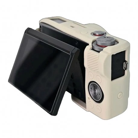 Чохол для камери Canon G7X Mark 3 Silicone Case Cream White