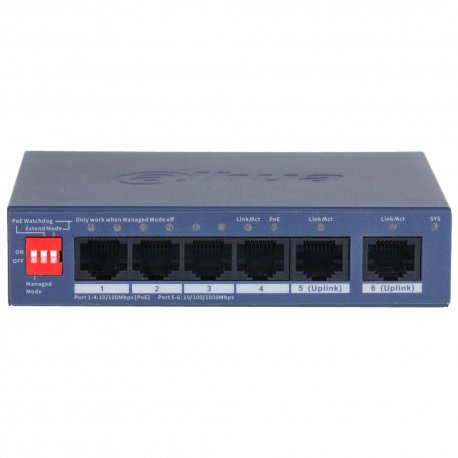 Комутатор Dahua (DH-CS4006-4ET2GT-36 PoE)