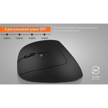 Бездротова миша REAL-EL RM-490W Black (EL123200058)
