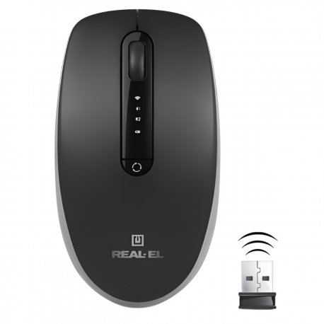 Бездротова миша REAL-EL RM-490W Black (EL123200058)