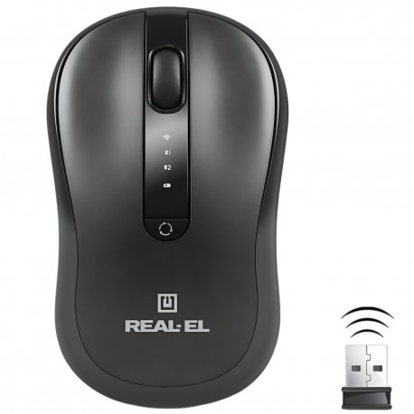 Бездротова миша REAL-EL RM-490W Black (EL123200058)