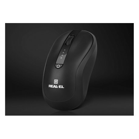 Бездротова миша REAL-EL RM-490W Black (EL123200058)