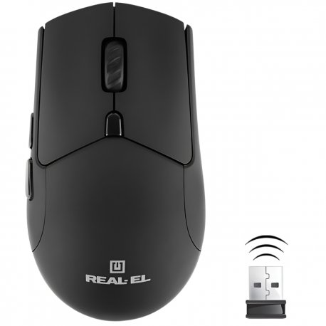 Бездротова миша REAL-EL RM-490W Black (EL123200058)