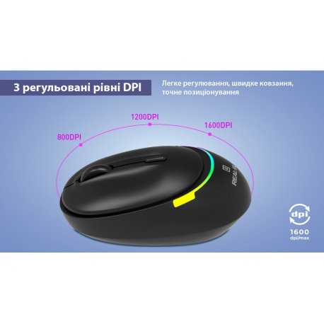 Бездротова миша REAL-EL RM-440W Black (EL123200045)