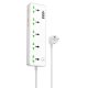 Cетевой удлинитель Hoco AC13A White (6942007607148)