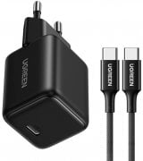 Сетевое зарядное устройство Ugreen X513 Type-C 30W with Cable Type-C to Type-C Black (UGR-65012)