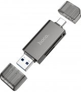 Кардрідер Hoco HB39 Metal Gray (6942007604819)