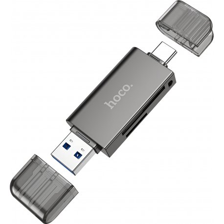Кардрідер Hoco HB39 Metal Gray (6942007604819)