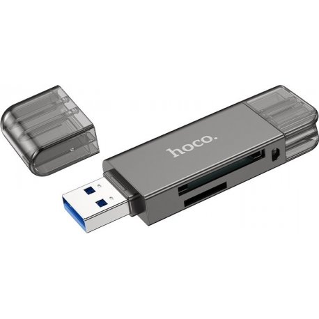 Кардидер Hoco HB39 Metal Gray (6942007604819)